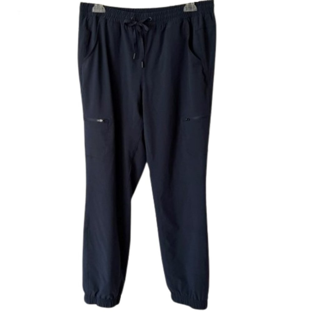 Eddie Bauer Flannel-Lined Joggers - Navy - 12